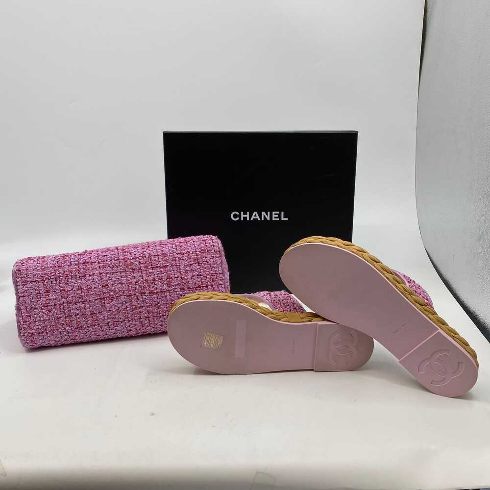 CHANEL Tweed Sandal Bag Set Vintage Pink | EU37 - Picture 5 of 12